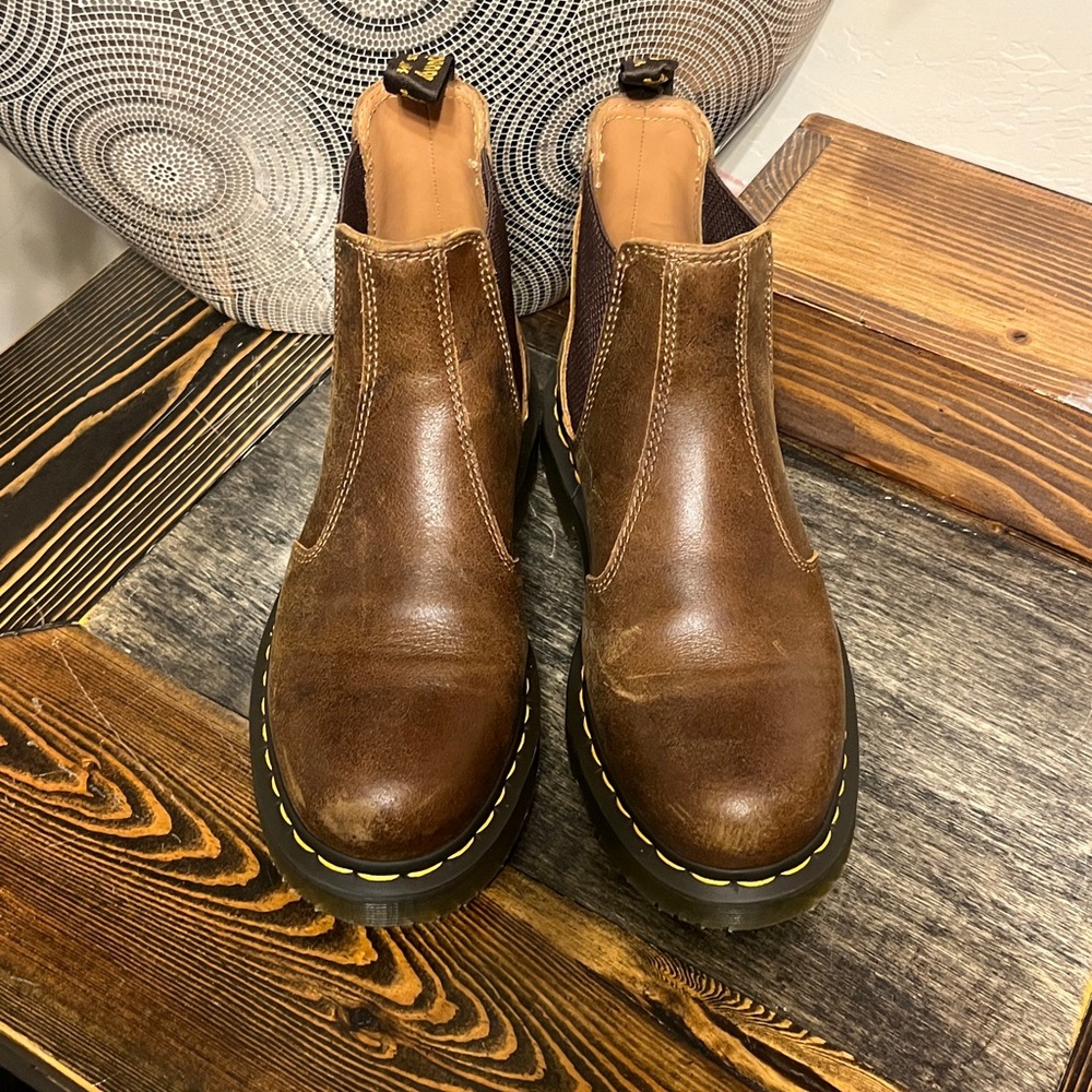 Dr. Martens Dark Brown Leather Boots NWOT